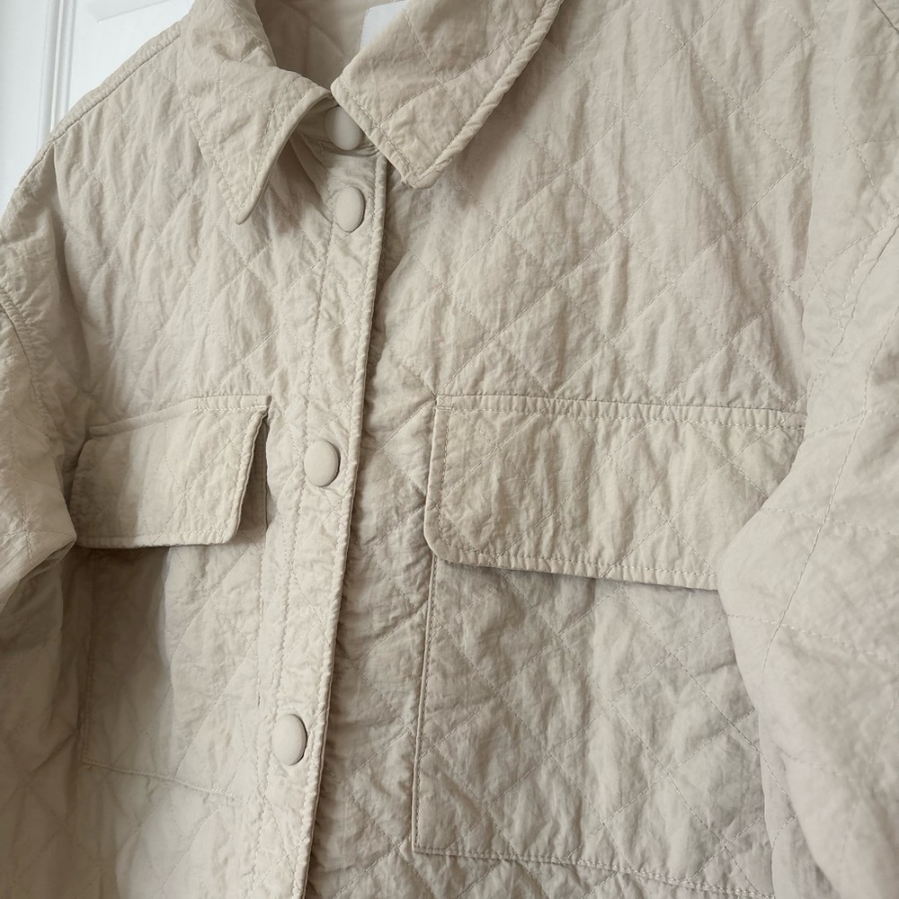 H&M Beige Quilted Jacket - Picture 3 of 8